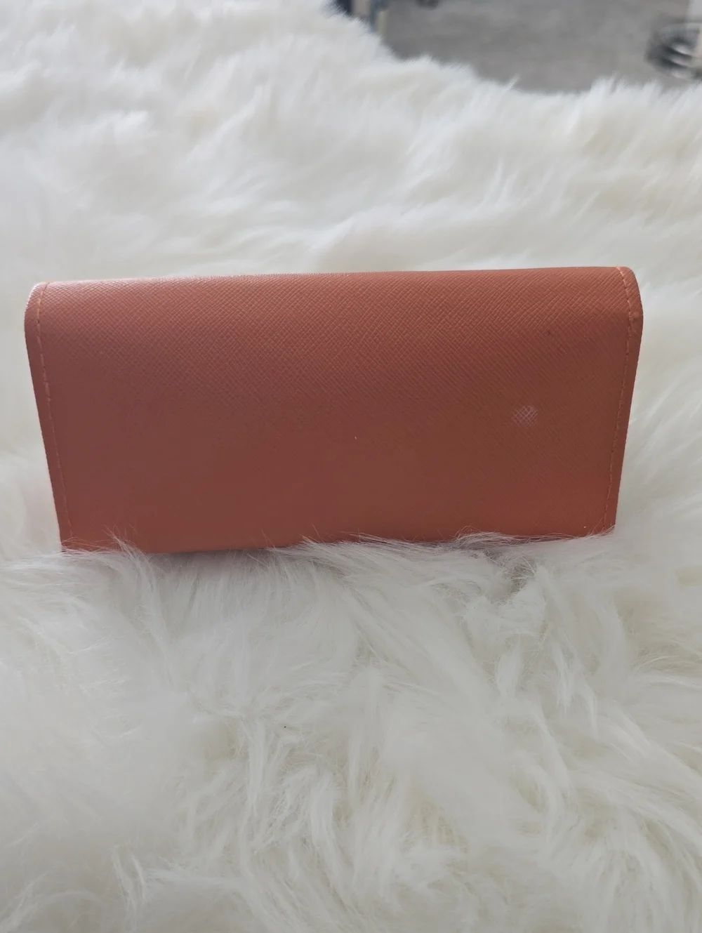 Tory Burch Orange Saffiano Leather Logo Sunglasses Casr!